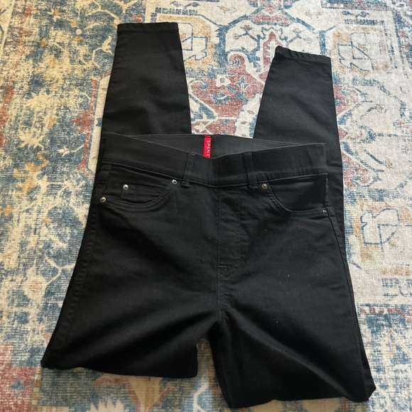 Spanx Black Jeanish Ankle Pull on Leggings - Picture 4 of 7